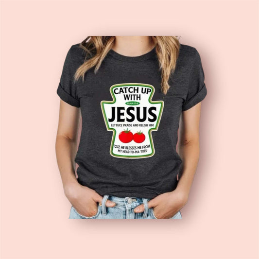 Catch up with Jesus - Crewneck Sweatshirt