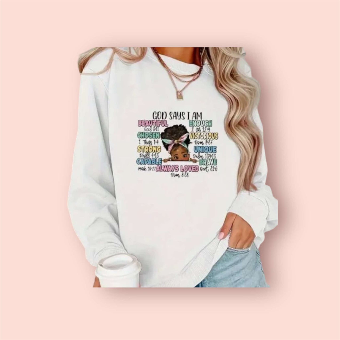 God says I am - Crewneck Sweatshirt